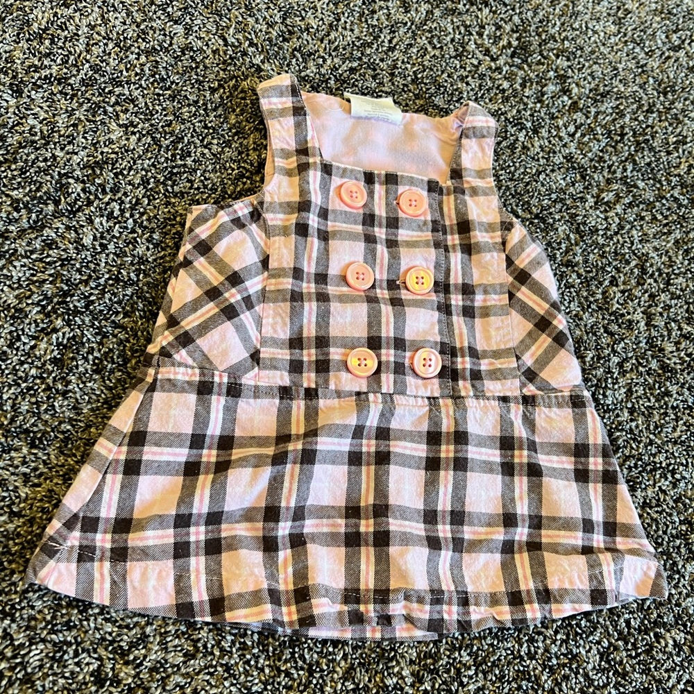 CRAZY 8 Baby Girls Button Plaid Dress